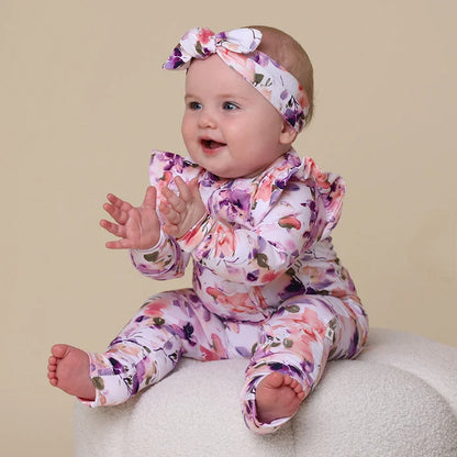 Snuggle Hunny Organic Snugglesuit - Blushing Beauty