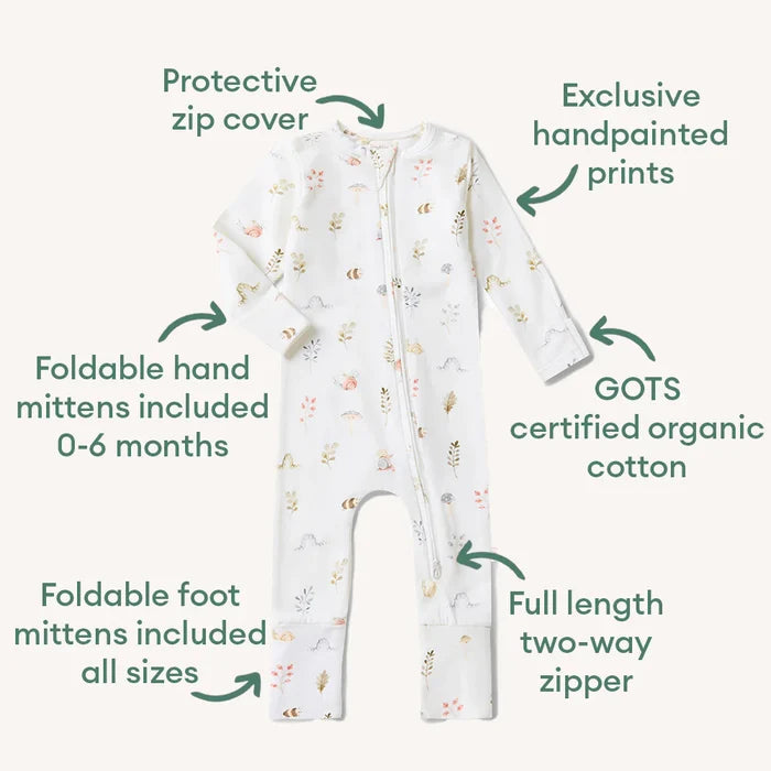 Snuggle Hunny Organic Snugglesuit - Garden Friends