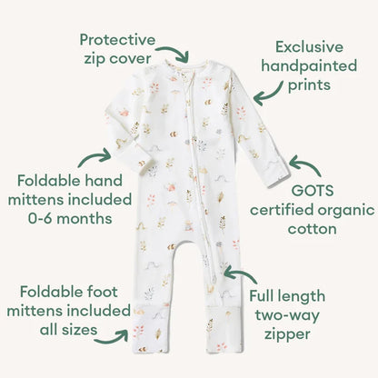 Snuggle Hunny Organic Snugglesuit - Garden Friends