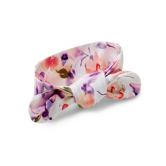 Snuggle Hunny Organic Top Knot Headband - Blushing Beauty