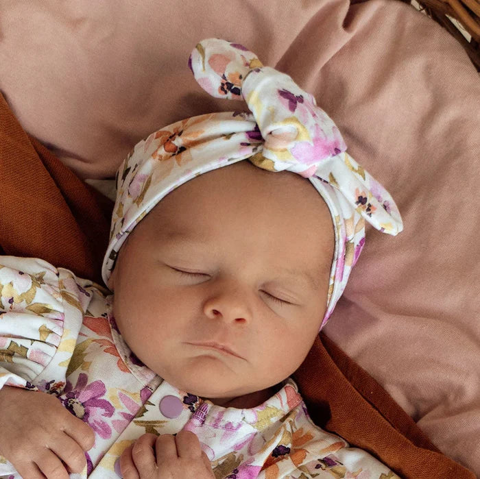 Snuggle Hunny Organic Top Knot Headband - Isla