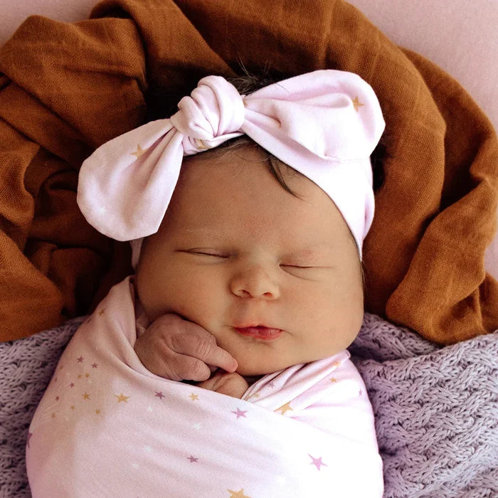 Snuggle Hunny Organic Top Knot Headband - Twinkle