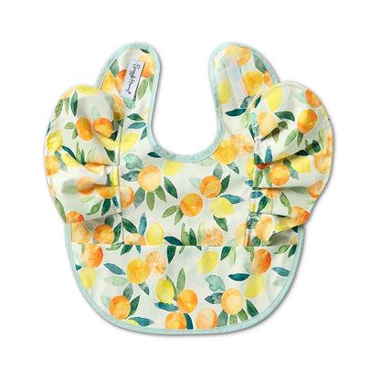 Snuggle Hunny Waterproof Frill Snuggle Bib - Citrus Squeeze
