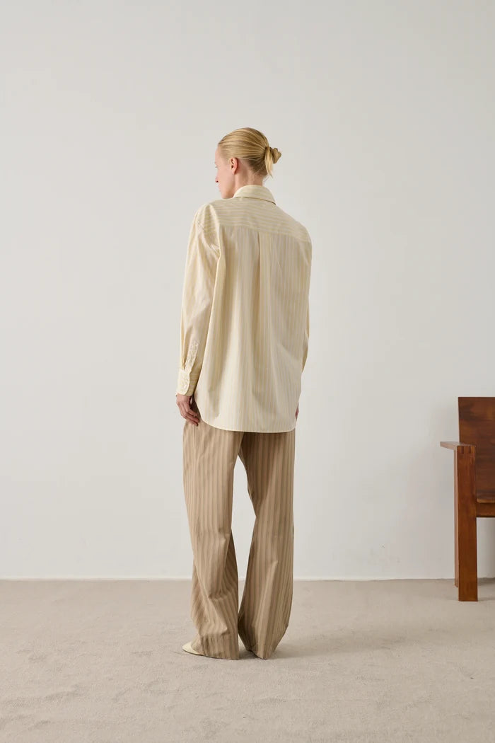 Soeur – Carlotta Shirt in Yellow and White Stripe