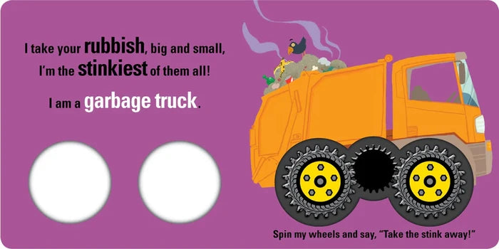 Spin Me! - Let's Go, Stinky Trucks! Board Book