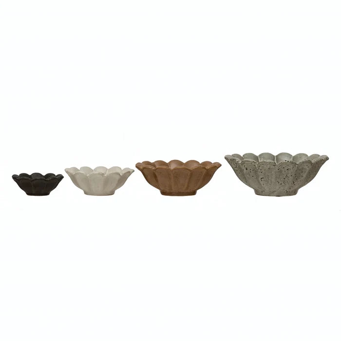 Stoneware Flower Bowl, Multiple Sizes
