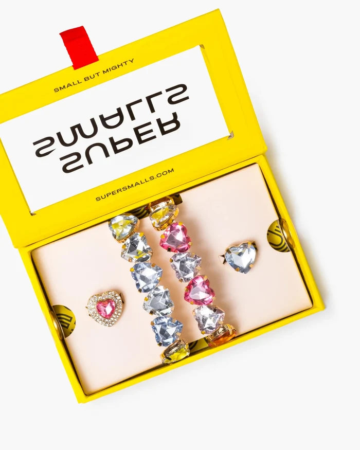 Super Smalls – Pink & Blue Gem Heart Bracelet Kit