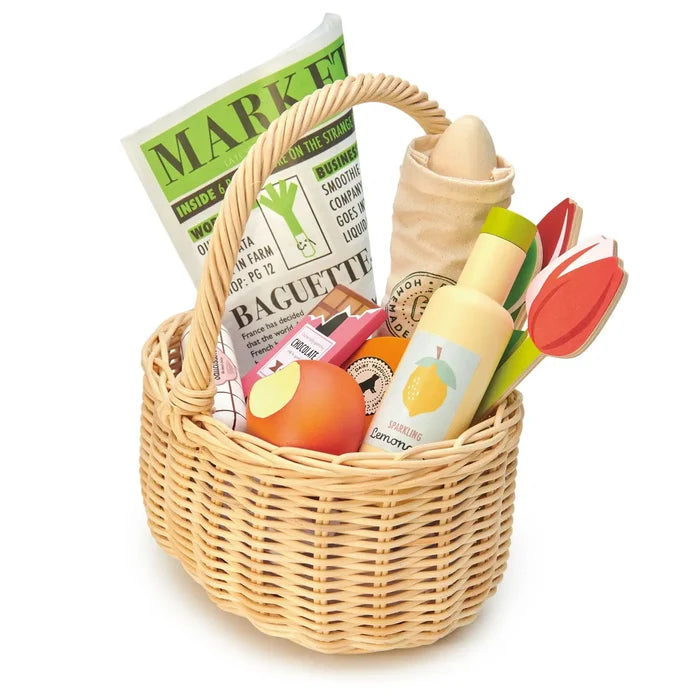 Tender Leaf Toys – Wicker Shopping Basket