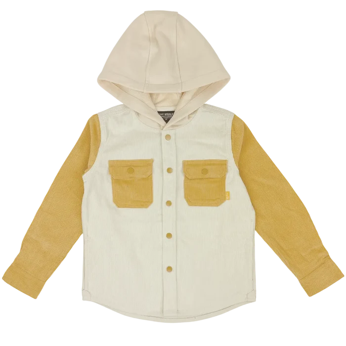 Tiny Whales – Sun Valley Shirt Jacket in Sunshine Cord