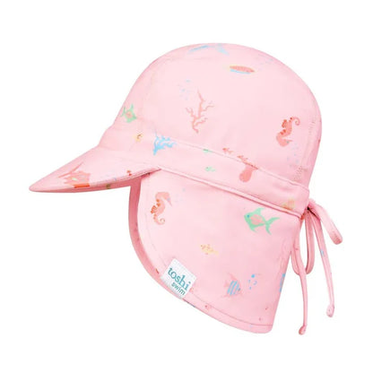 Toshi Swim Baby Flap Cap Classic | Coral