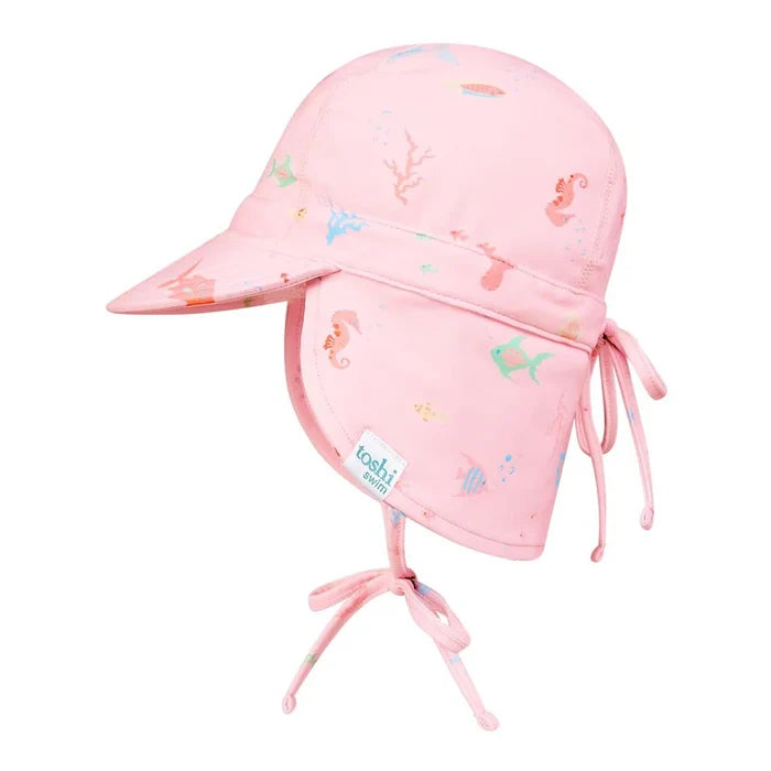 Toshi Swim Baby Flap Cap Classic | Coral