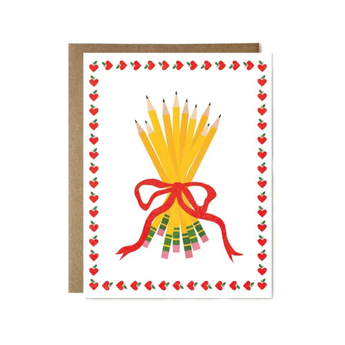 Ula Bloom - Bouquet of Pencils Greeting Card