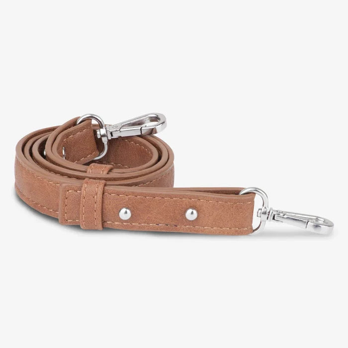 Vanchi Pram Caddy Shoulder Strap - Pebbled Tan