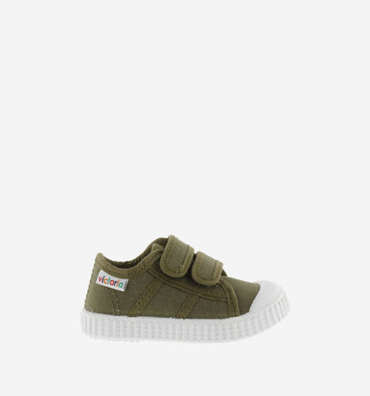 Victoria – 1915 Straps Canvas Sneakers in Kaki