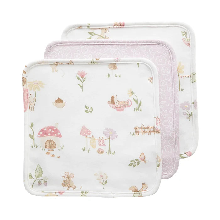 Whimsical Wonderland 3pk Washcloth Gift Set