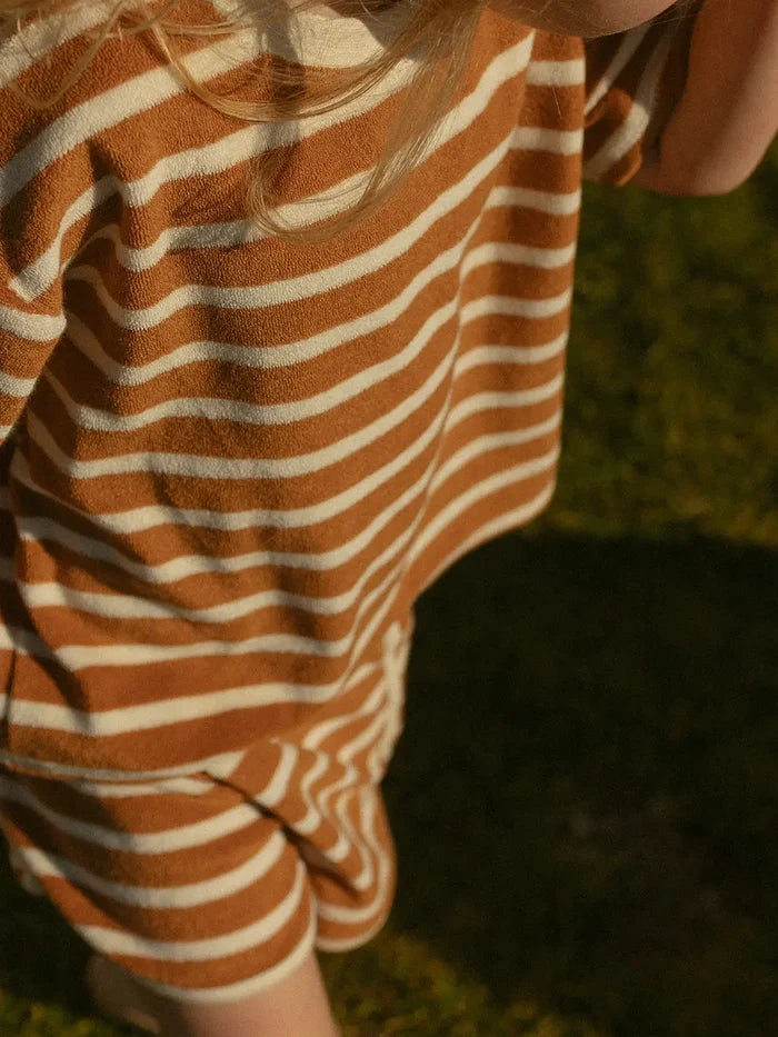 Winnie + Crew - Sterling Set in Apple Cinnamon Stripe