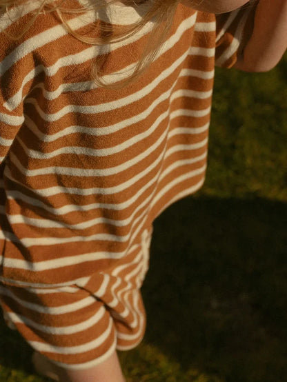 Winnie + Crew - Sterling Set in Apple Cinnamon Stripe