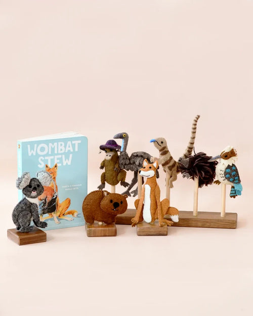 Wombat Stew 8 Piece Finger Puppet Set