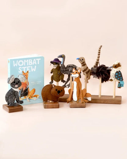 Wombat Stew 8 Piece Finger Puppet Set