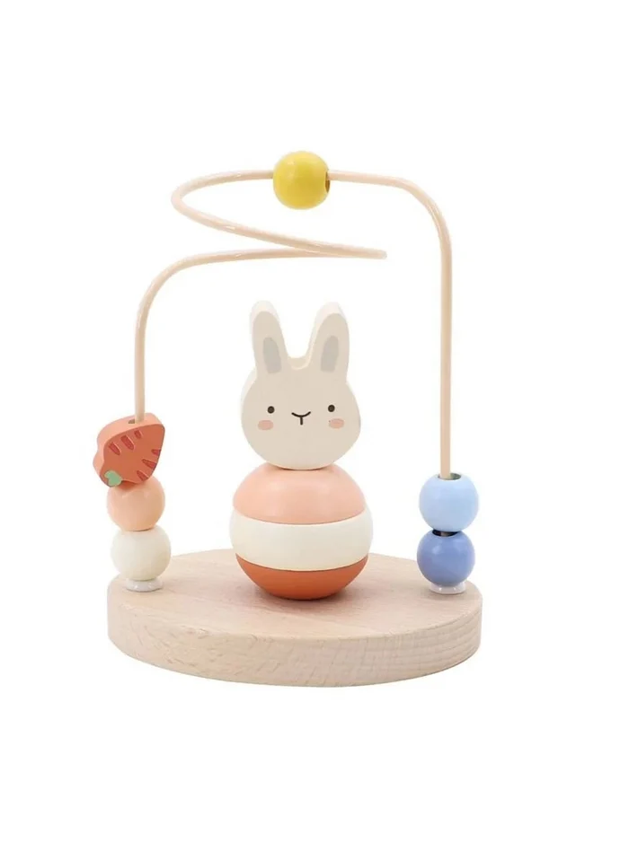 Wooden Bunny Stacking Bead Maze