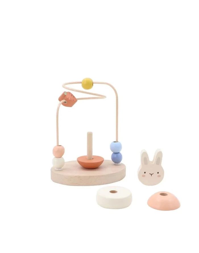 Wooden Bunny Stacking Bead Maze