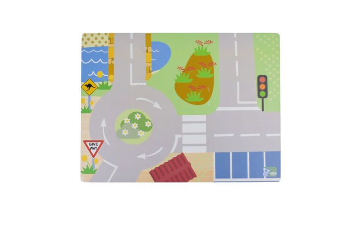 Wooden Chunky Aussie Transport Vehicle Puzzle/Playset