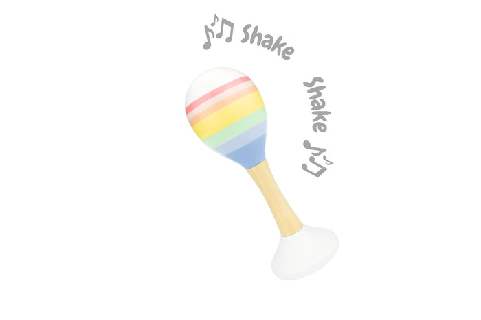 Wooden Rainbow Musical Maracas